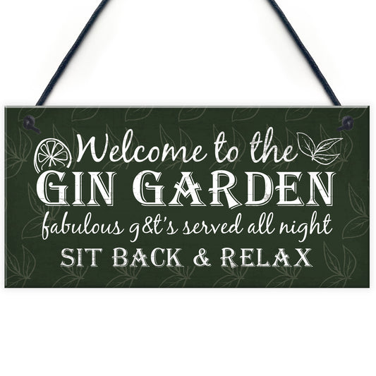 Gin Signs Garden Shed Bar Pub Plaque Gin & Tonic Alcohol Sign