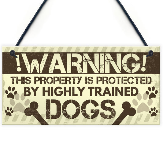 Beware Of The Dog Gate Sign Do Not Enter Dog Plaque Dog Sign
