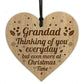 Grandad Christmas Memorial Engraved Bauble Gift In Memory