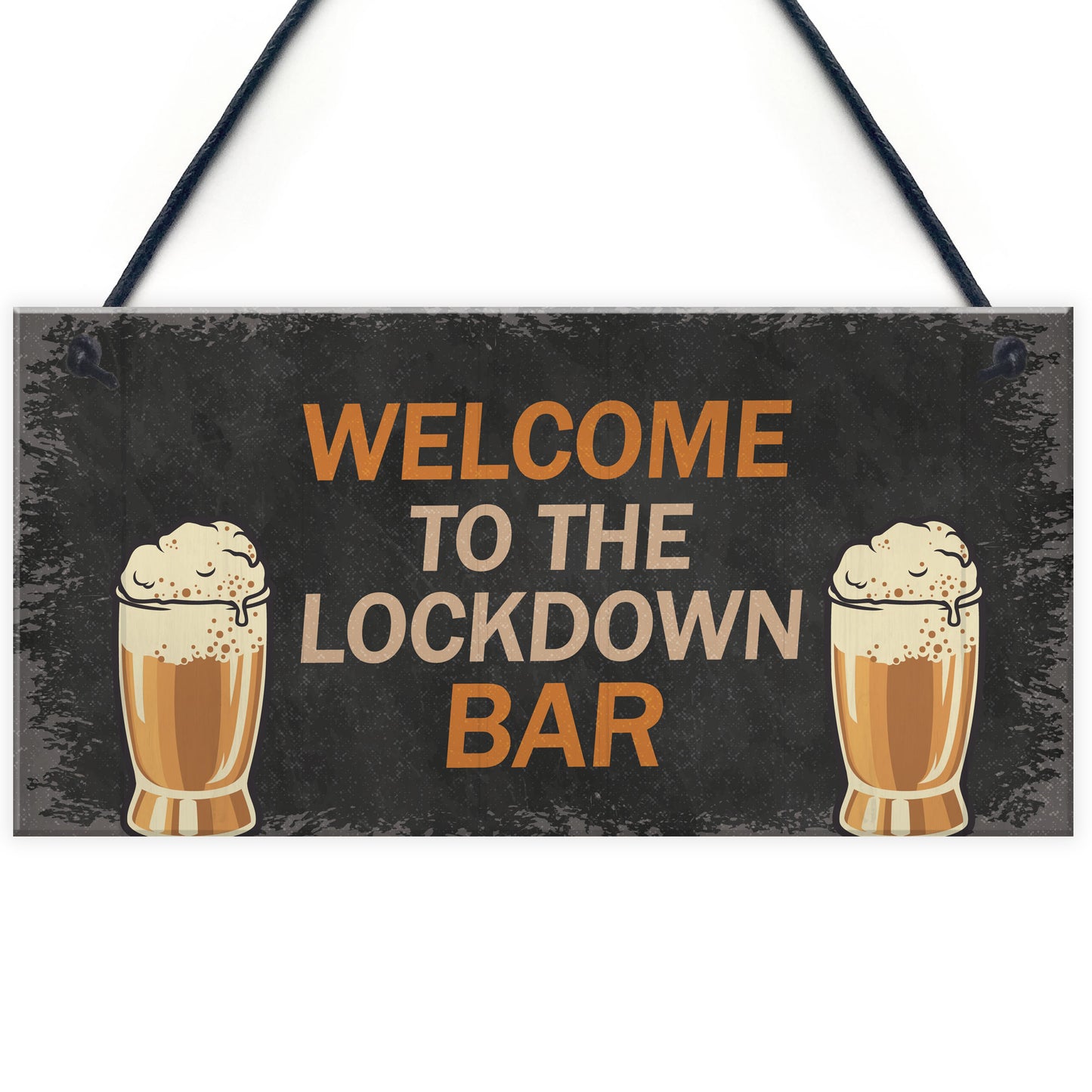The LOCKDOWN Bar Funny Quarantine Plaques Novelty Home Bar Sign