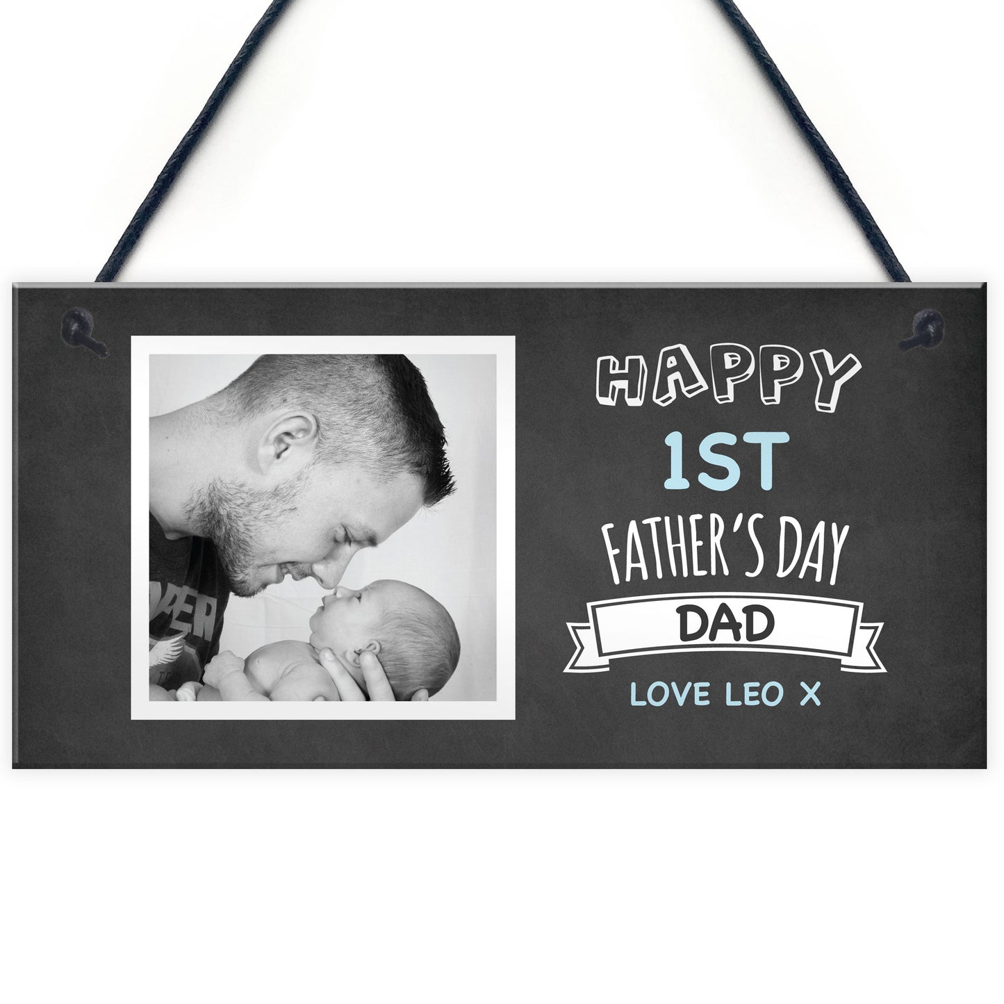 Personalised 1st First Fathers Day Photo Sign Gift For Dad Gift