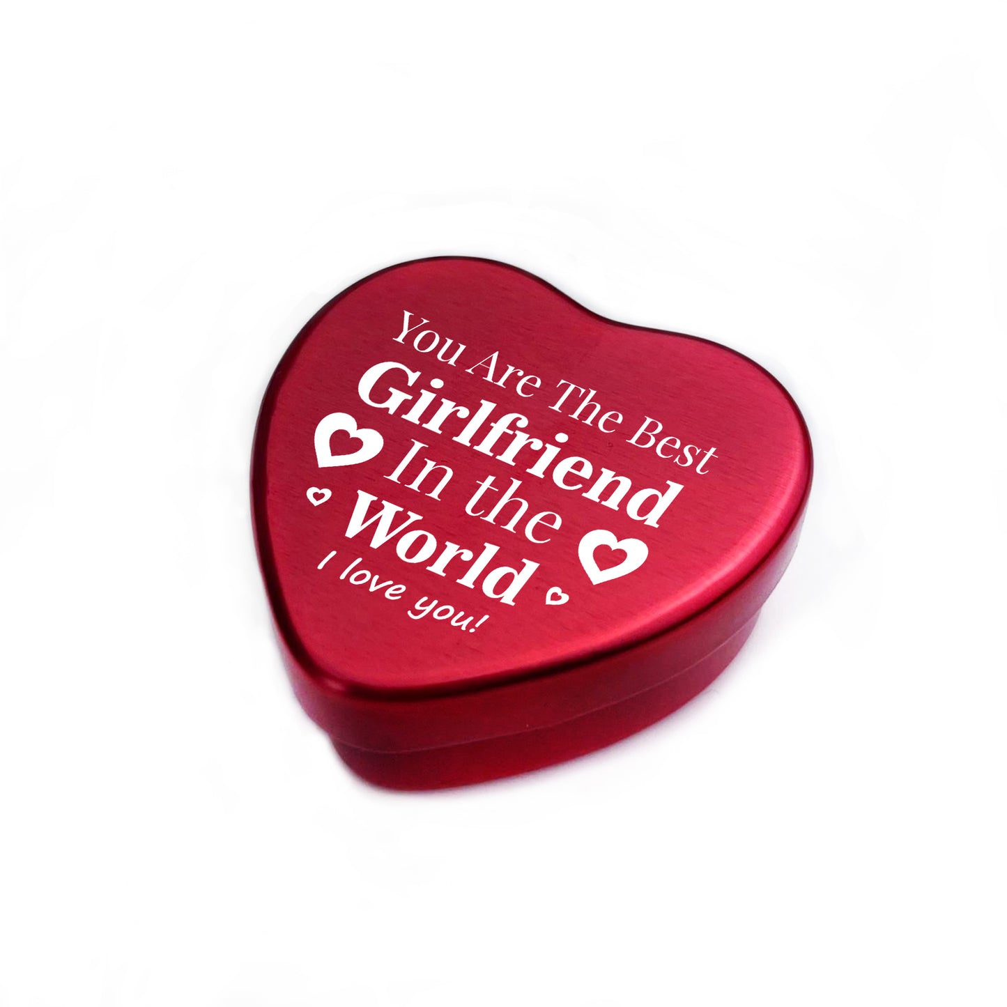 Girlfriend Gifts For Her Red Metal Sweet Candle Tin Anniversary