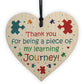 Teacher Heart Hanging Plaque Gifts Thank You Gifts for Assistant