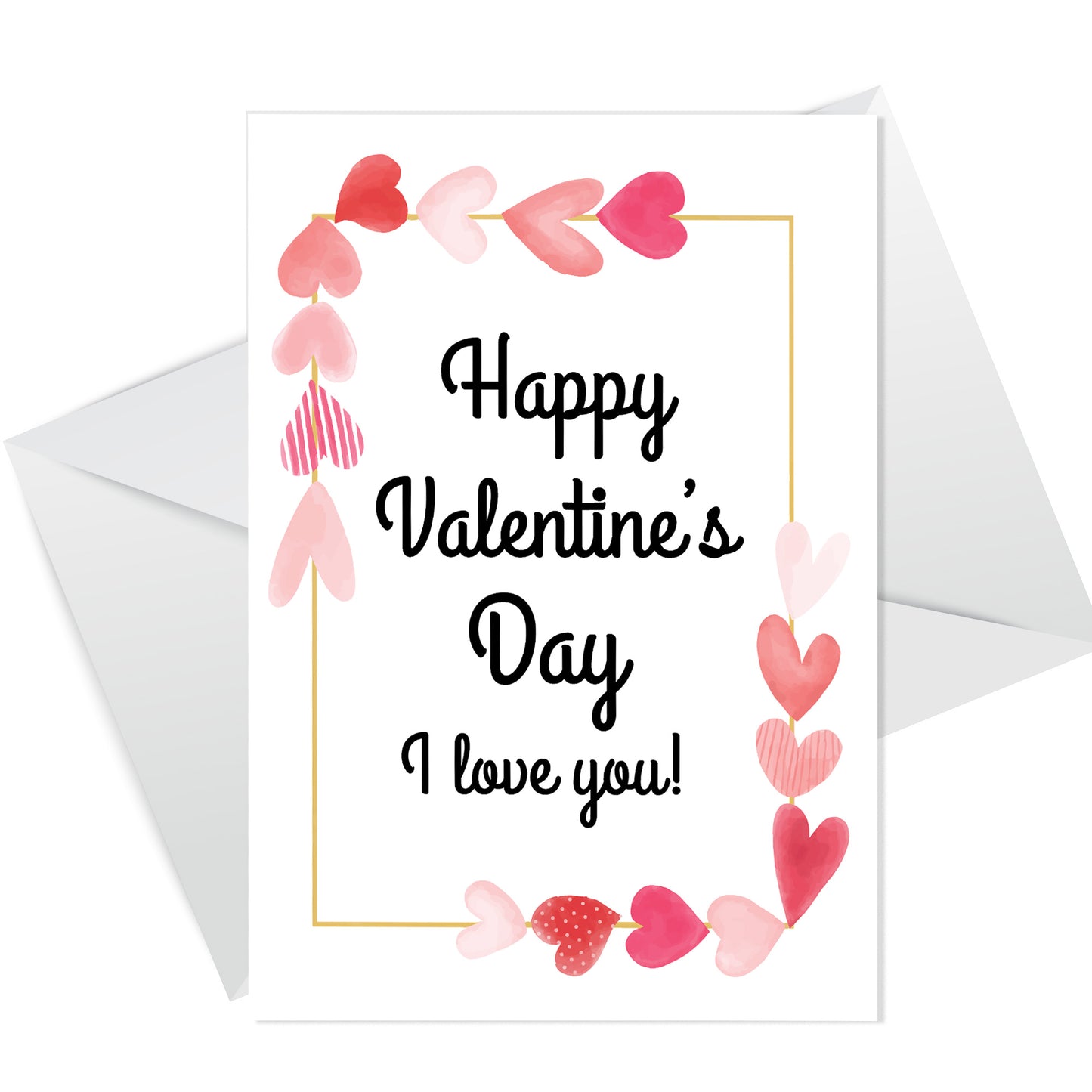 Happy Valentines Day Card For Him Her I Love You Card Boyfriend