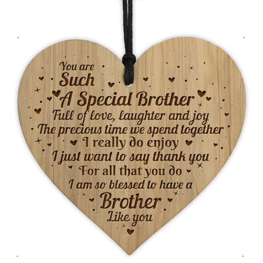 Brother Gift Idea For Birthday Christmas Engraved Heart Sister