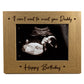 Birthday Gift For New Daddy Wooden Photo Frame Bump Gifts