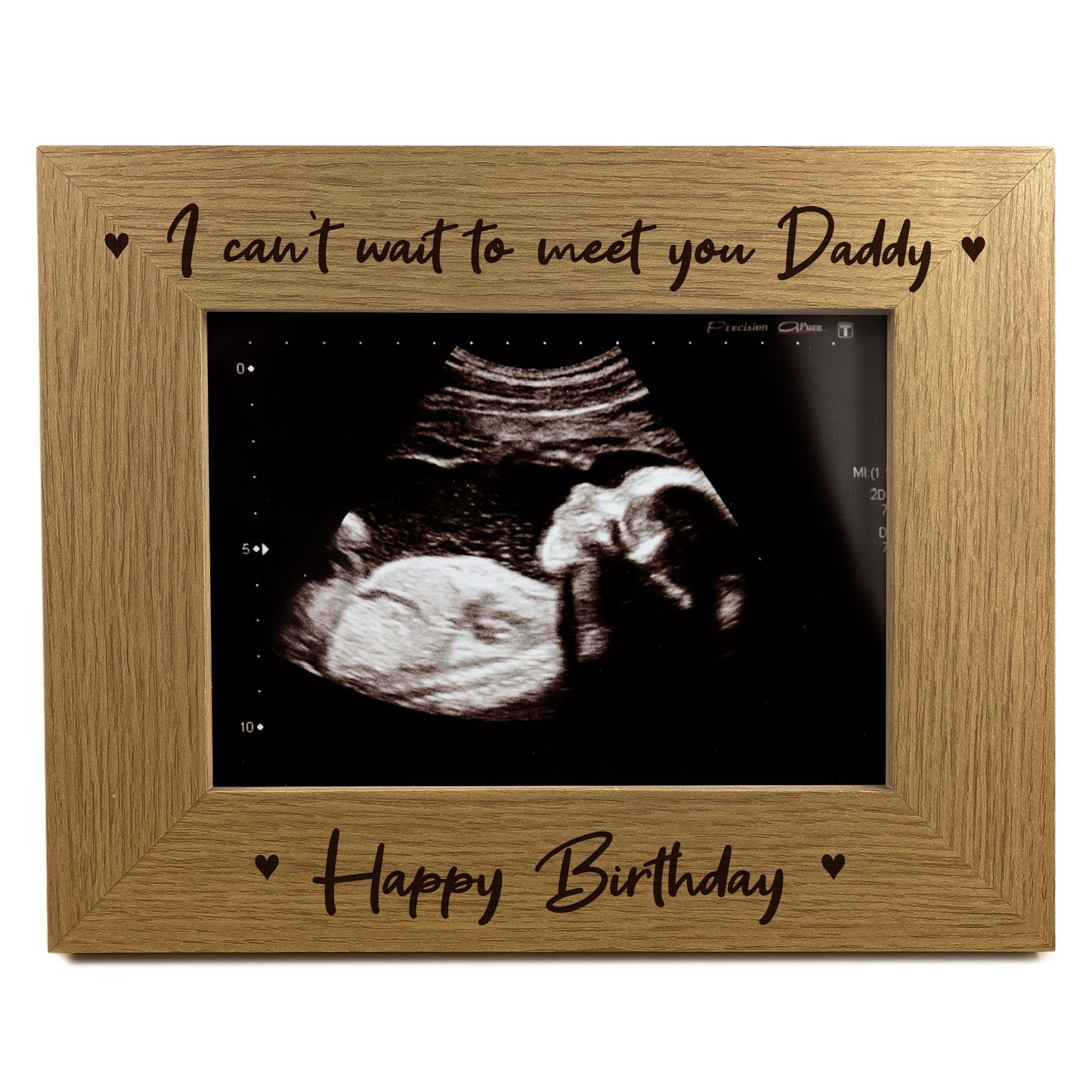 Birthday Gift For New Daddy Wooden Photo Frame Bump Gifts