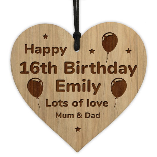 Personalised 16th 18th 21st 30th Birthday Gift For Him Her Heart
