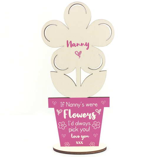 Novelty Gift For Nanny Birthday Mothers Day Flower Thank You
