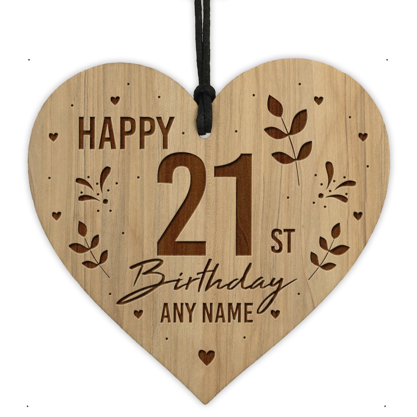 16th 18th 21st 30th Birthday Gift For Best Friend Engraved Heart