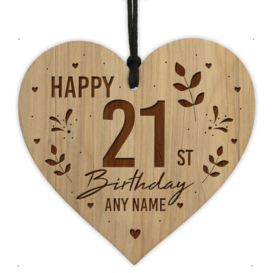 16th 18th 21st 30th Birthday Gift For Best Friend Engraved Heart