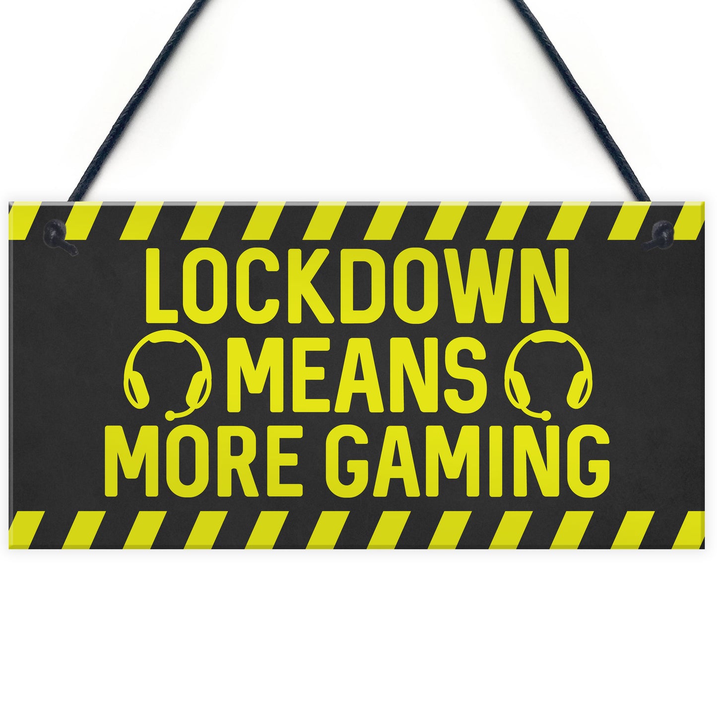 Gaming Sign Lockdown Gifts Novelty Boys Bedroom Sign Man Cave