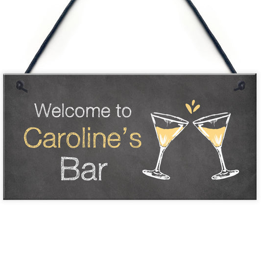Shabby Chic Bar Sign Home Bar Kitchen Sign Gift For Her