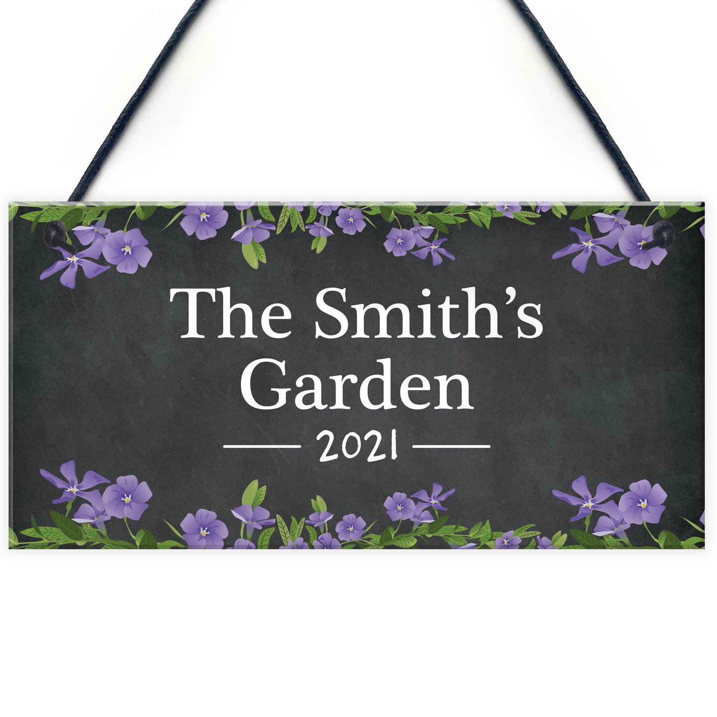 Personalised Floral Garden Summerhouse Shed Sign New Home Gift