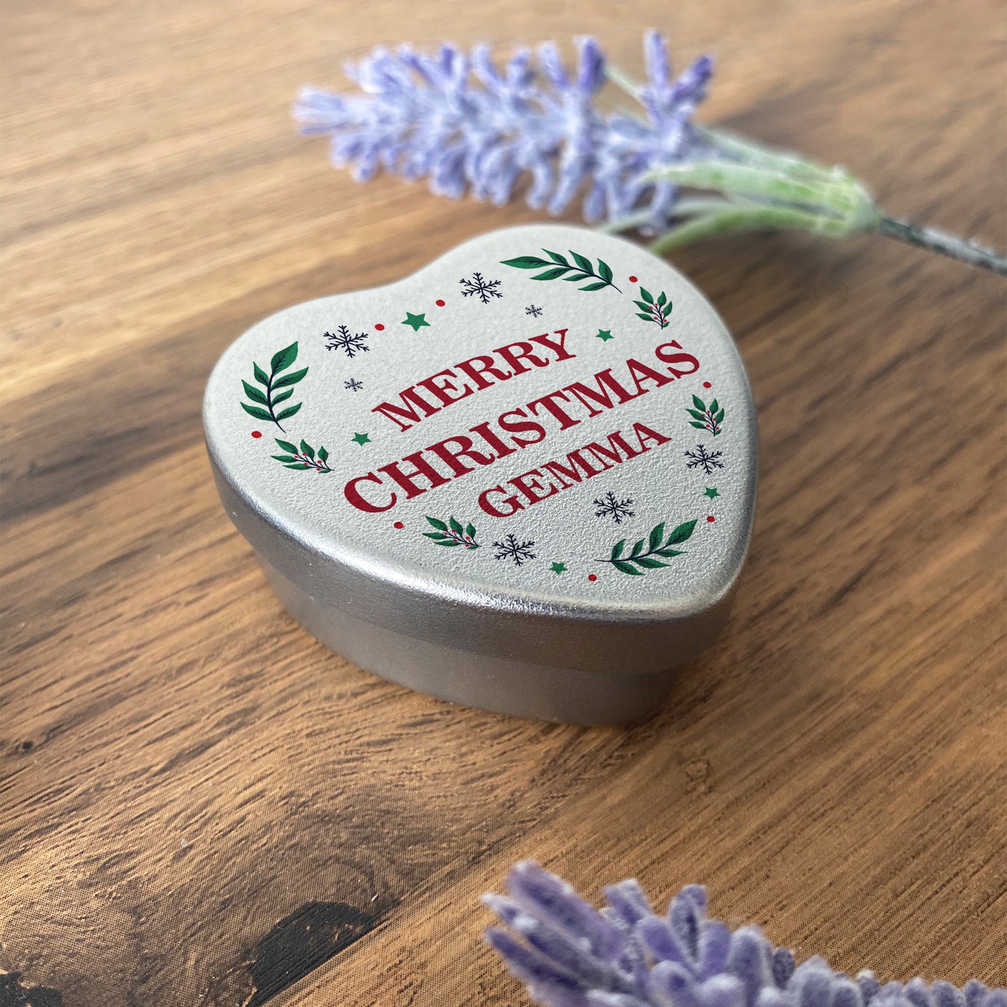 Personalised Merry Christmas Metal Tin Gifts For Daughter Son