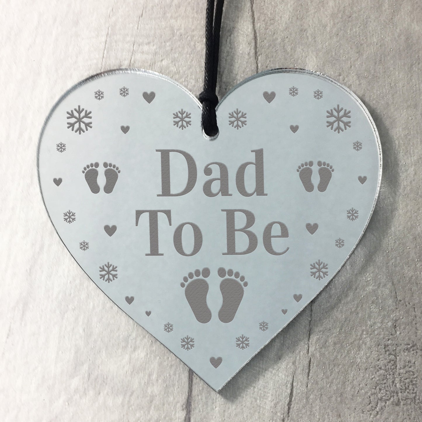 Engraved Daddy Dad To Be Gift Newborn Baby Christmas Bauble