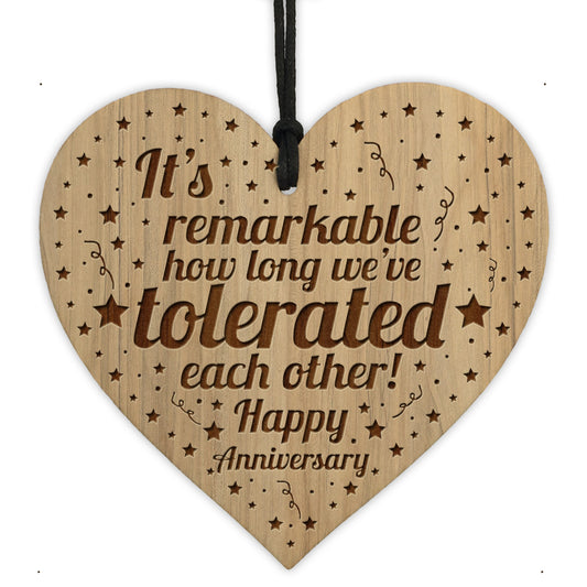 Anniversary Plaque Engraved Heart Anniversary Gifts For Him Her