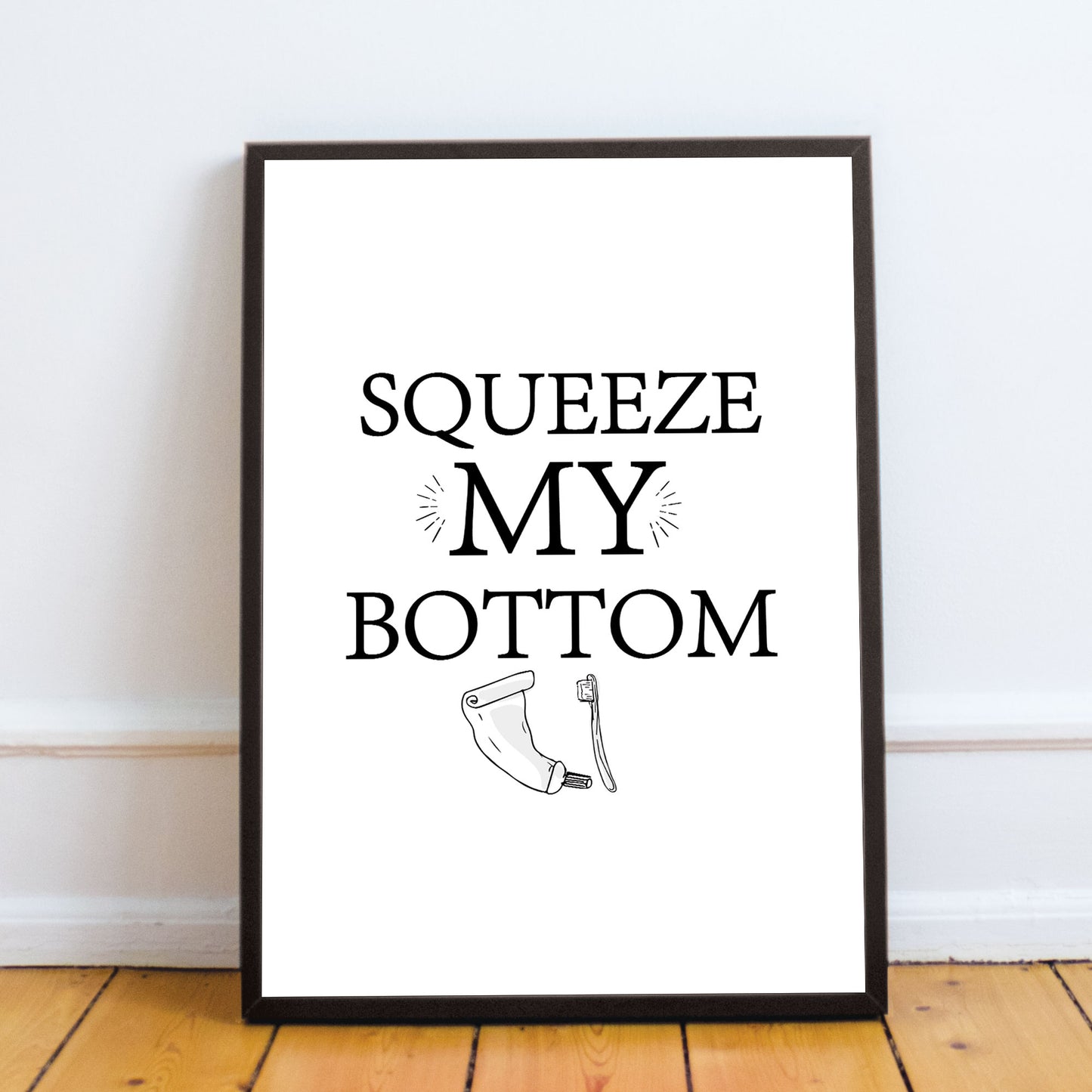 Funny Bathroom Print Framed Print New Home Gift Bathroom Sign