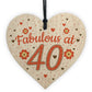 Fabulous At 40 50th 40th 60th Birthday Gifts For Women Men Heart
