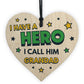 Grandad Gifts For Fathers Day Birthday Heart Superhero Theme
