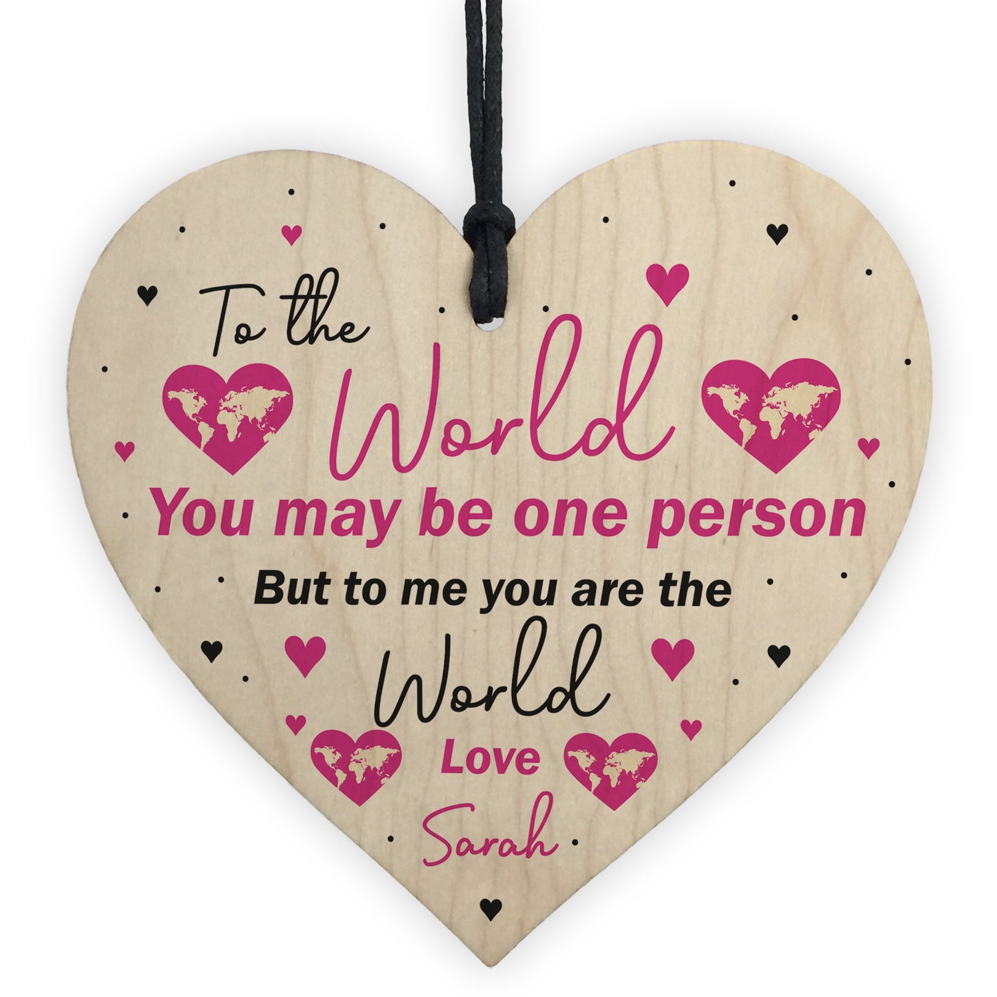 PERSONALISED Birthday Heart Plaque Gifts for Mummy Mum Nanny