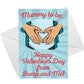 Mummy to Be Valentines Day Card From Baby Bump Cute Card