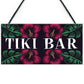 TIKI BAR Hanging Welcome Home Bar Signs Garden Cocktail Decor