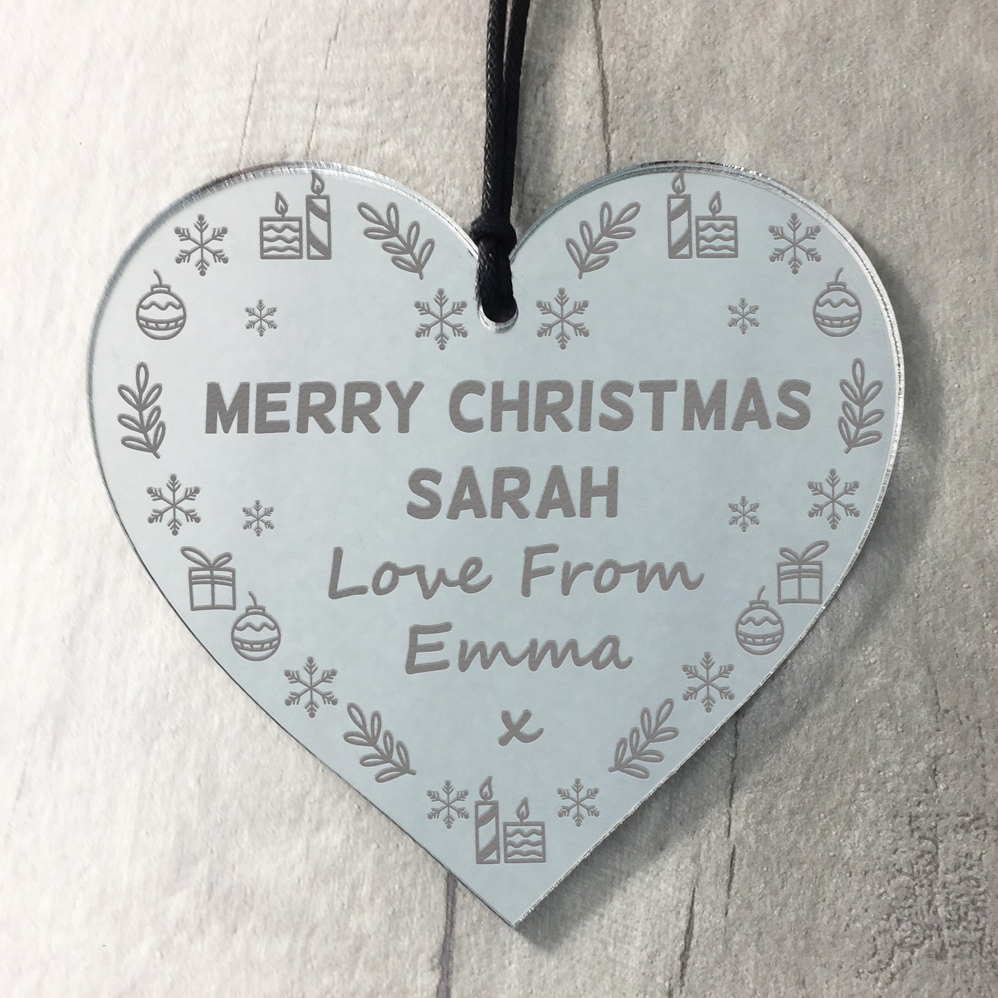 Christmas Gift For Friend Personalised Bauble Friendship Gift