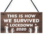 Funny Lockdown Bar Sign Novelty Home Bar Plaques Quarantine