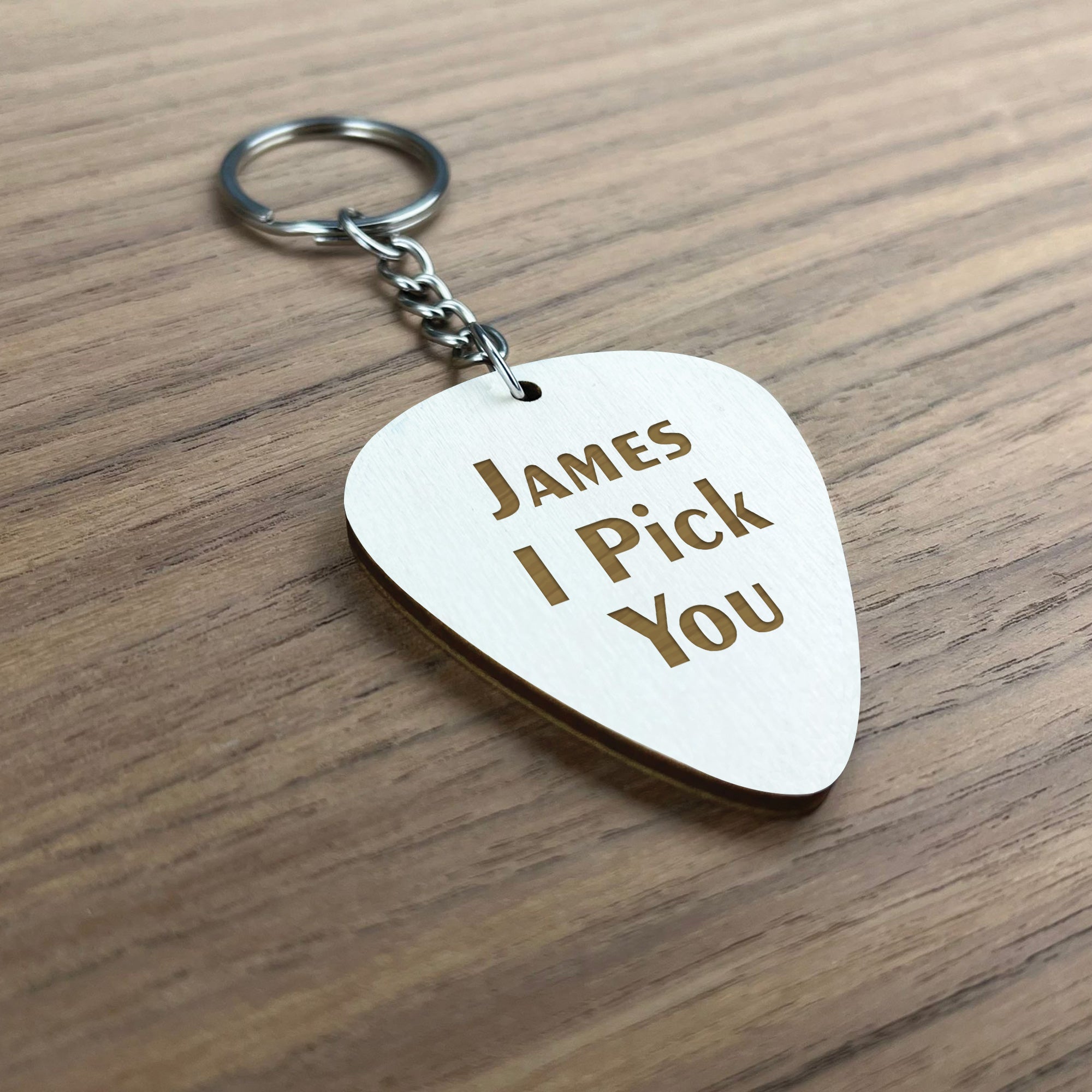 I pick you sales guitar pick keychain