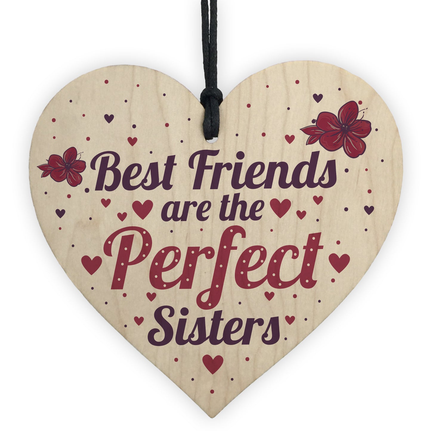 BEST FRIEND SISTER Plaque Thank You Gift Heart Keepsake Gift