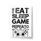 Boys Bedroom Decor White Gaming Print For Wall Boys Bedroom