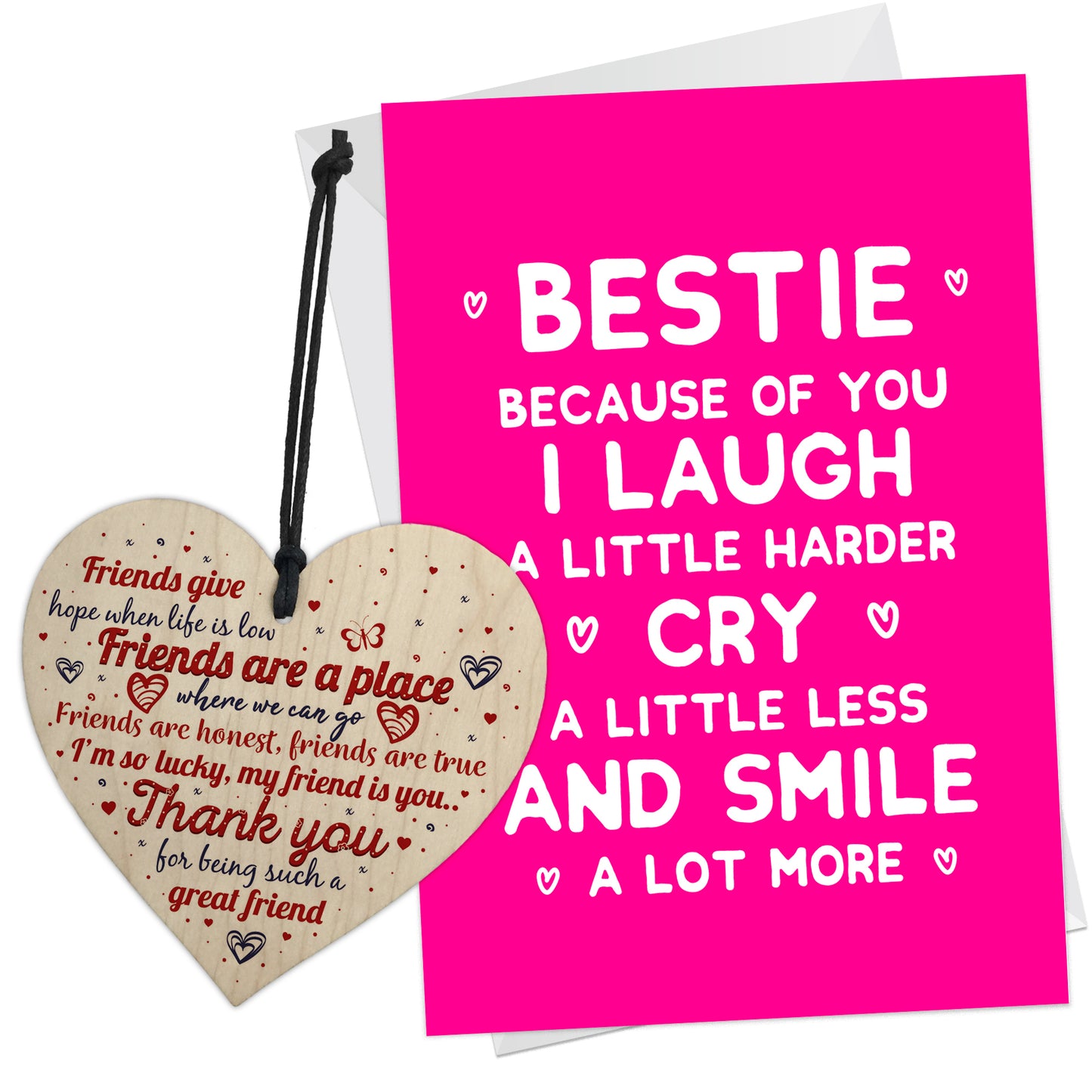 Bestie Thank You Card And Gift For Birthday Friendship Gifts