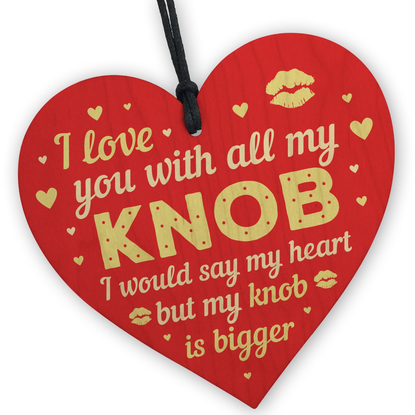 Funny Valentines Gifts Girlfriend Wife Wood Heart Anniversary