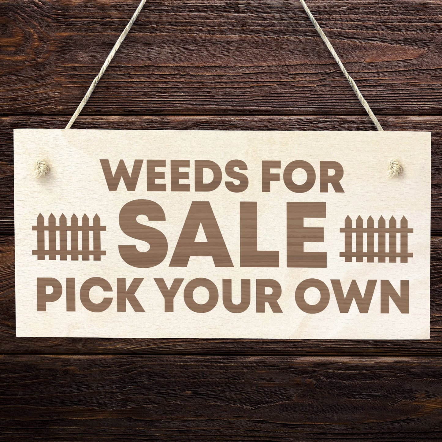 Red Ocean Funny Garden Engraved Wood Sign Shed Garage Plaque