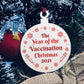 The Year Of The Vaccine Wooden Hanging Tree Decoration Memory