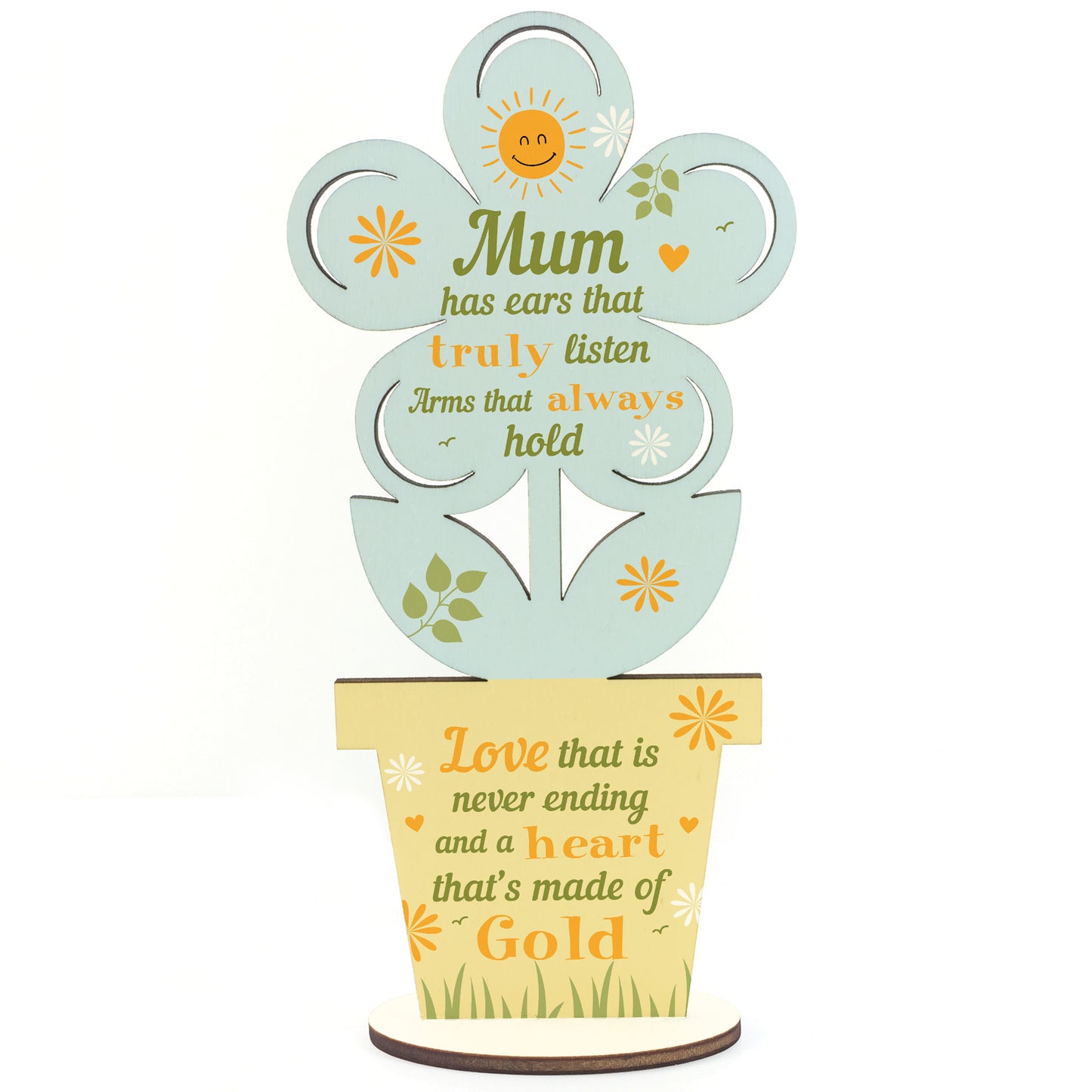 Mum Birthday Gift Wooden Flower Mothers Day Gift For Mum Gift
