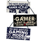Pack of 3 Gaming Sign Bundle Gift For Gamers Birthday Gifts