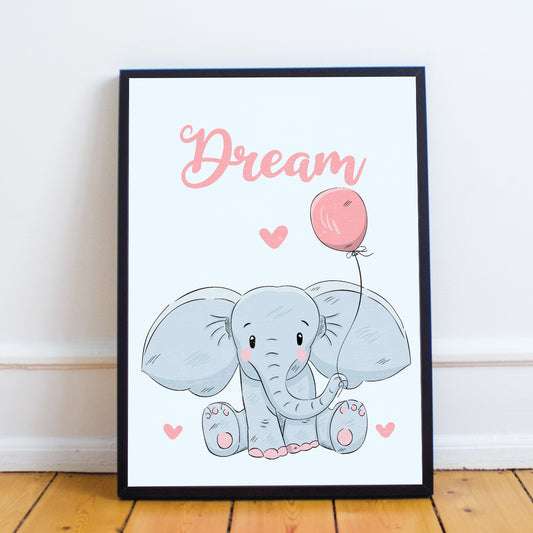 Animal Nursery Print For Girls Boys Bedroom Decor Nursery Art