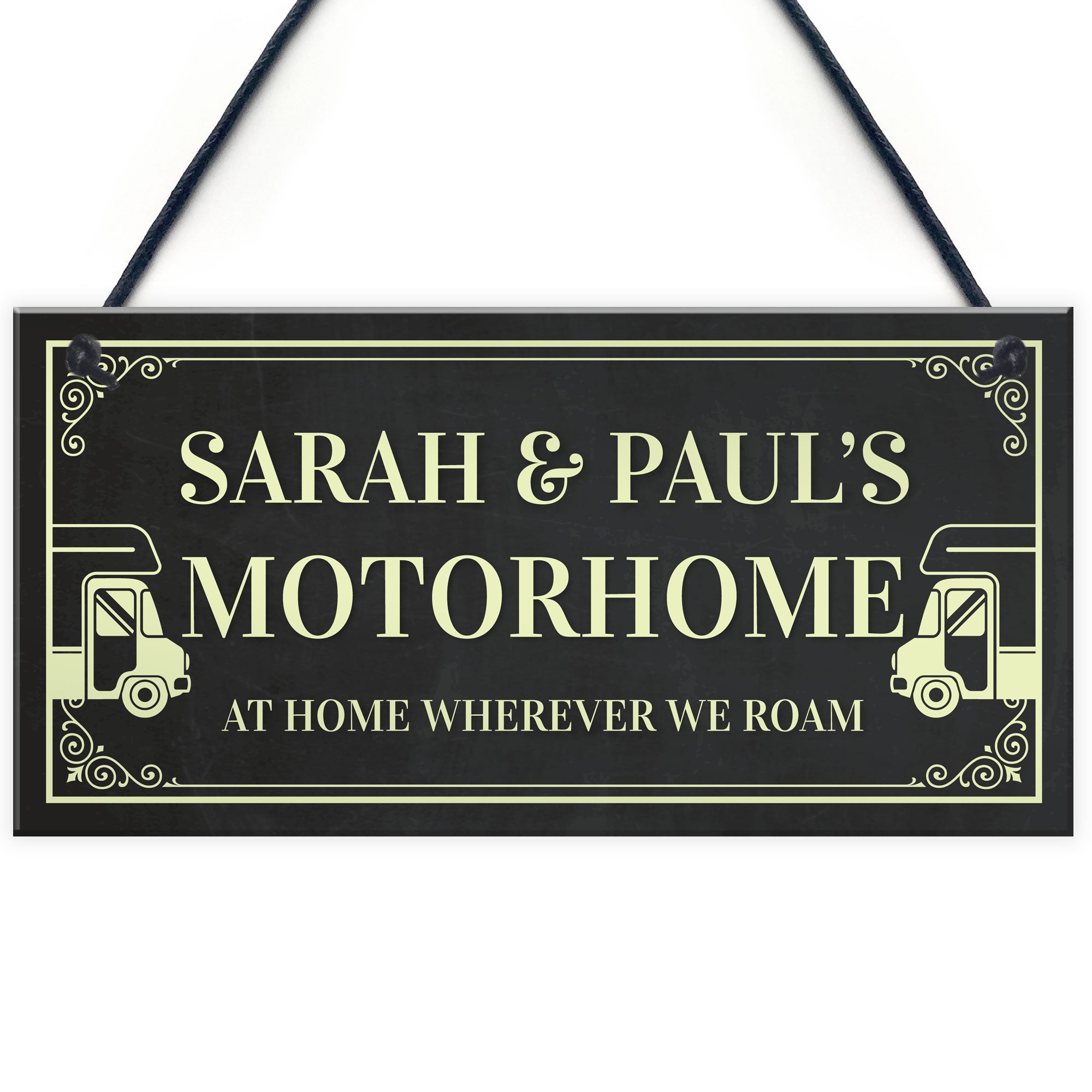 Golden Rim Motor Inn Sign Personalised Motorhome Sign Motorhome Accessories Door Sign – Red Ocean ...