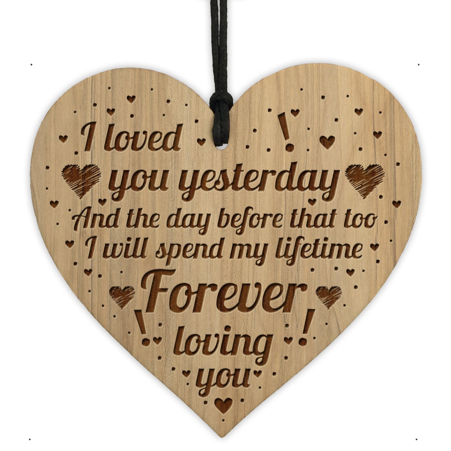 I Love You Plaque For Boyfriend Girlfriend Engraved Gifts