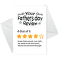 Dad Fathers Day Card Funny Fathers Day Card Review Card