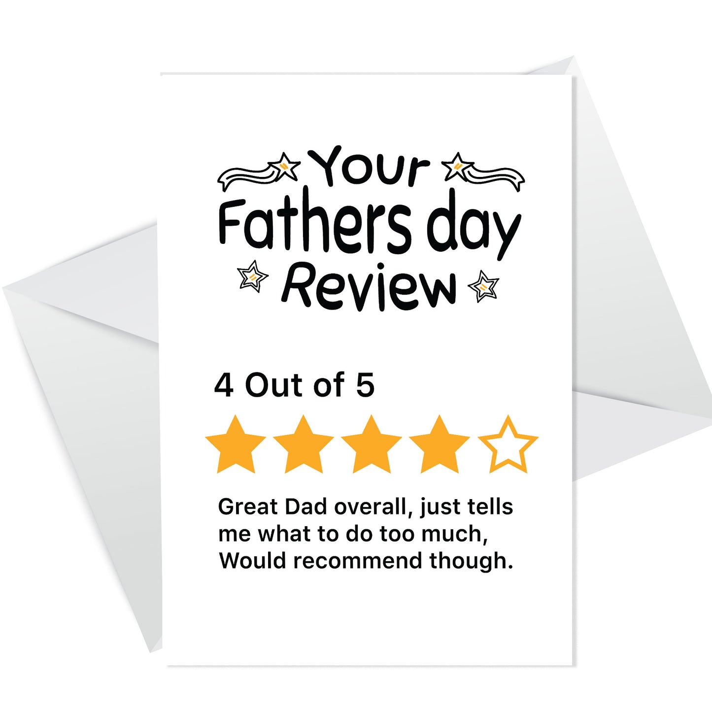 Dad Fathers Day Card Funny Fathers Day Card Review Card