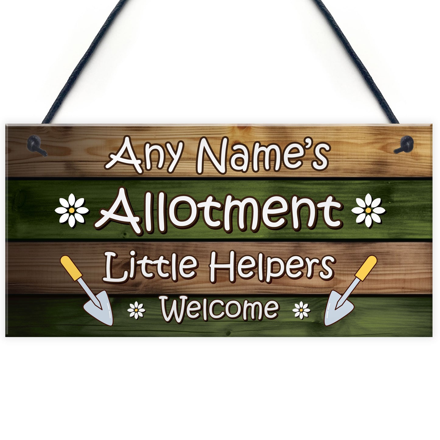 Allotment Sign Personalised Hanging Sign For Garden Summerhouse