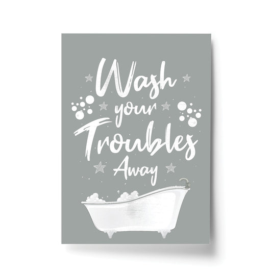 Bathroom Print Funny Grey And White Theme Bathroom Wall Art