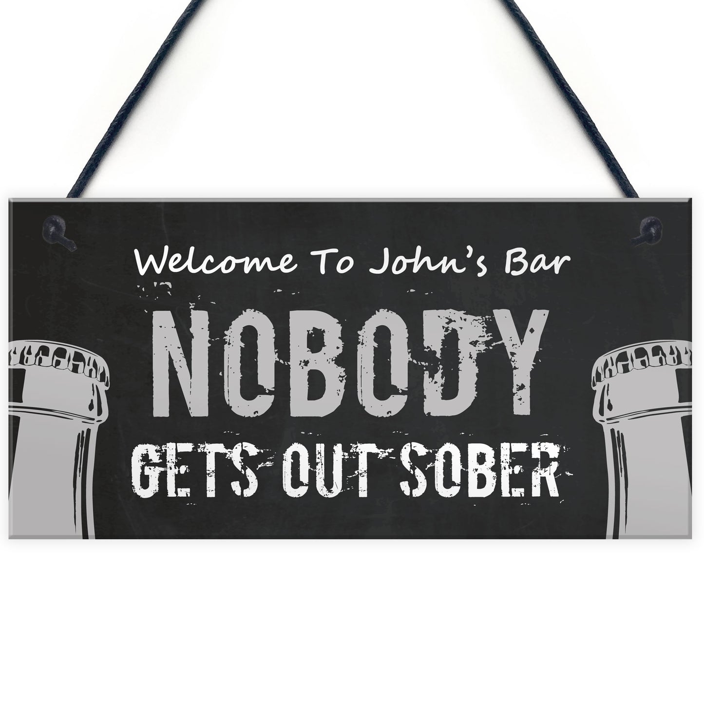 Funny Home Bar Sign Personalised Alcohol Beer Gift Man Cave Pub