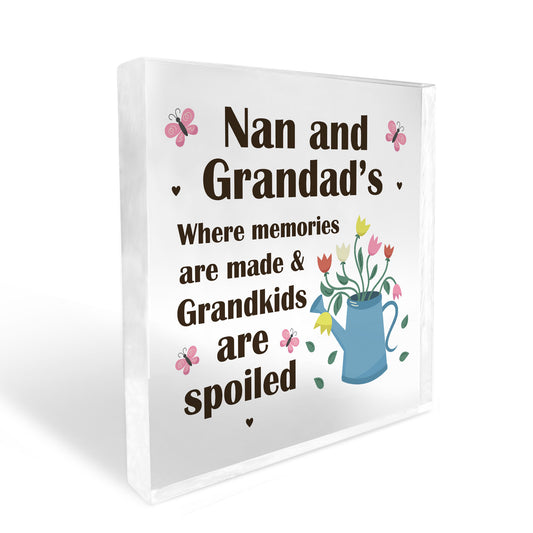 Nan Grandad Plaque Home Decor Christmas Birthday Gifts