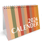 Minimalistic 2024 Calendar Spiral Bound Planner for Home Office