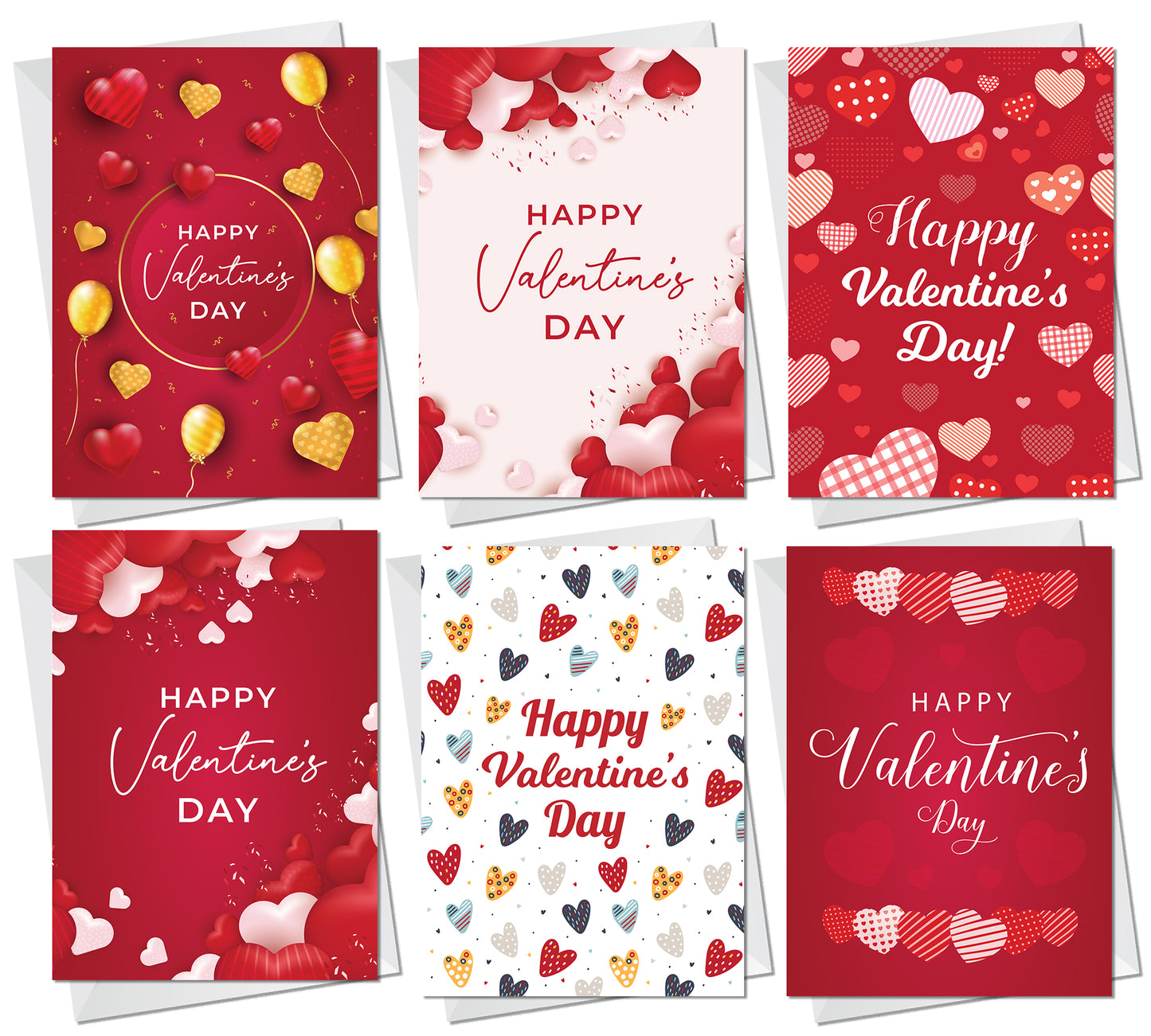 Valentines Day Cards Multipack of 12 Valentine's Day Card