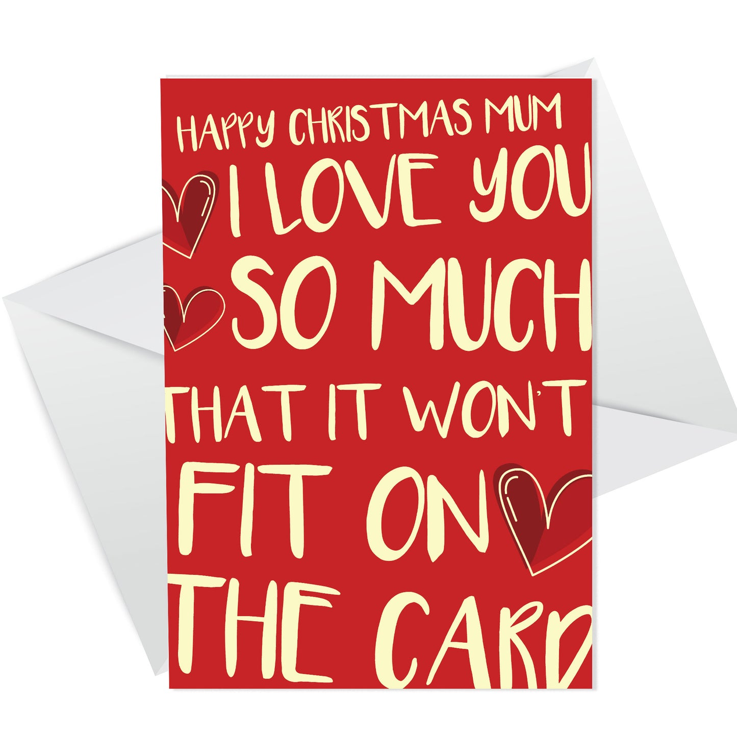 Christmas Card For Mum I Love You So Much Card From Daughter Son